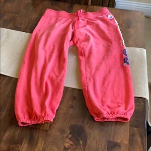 Pink Capri sweat pants